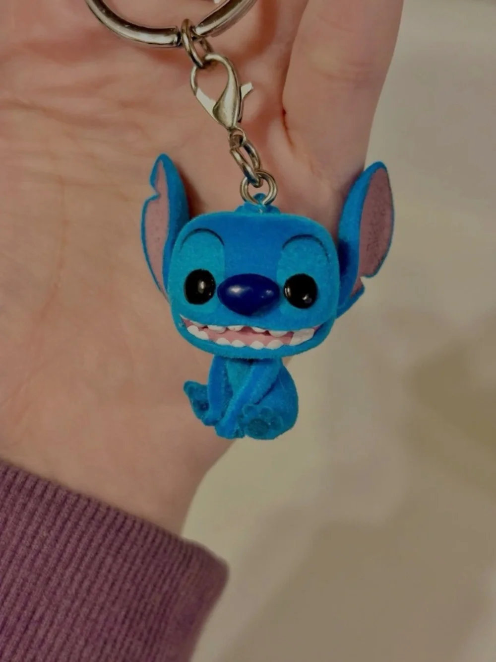 Funko Disney Lilo & Stitch Pocket POP! Stitch Keychain Flocked Soft Blue 2021